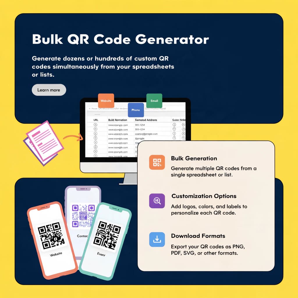 Bulk QR Code Generator