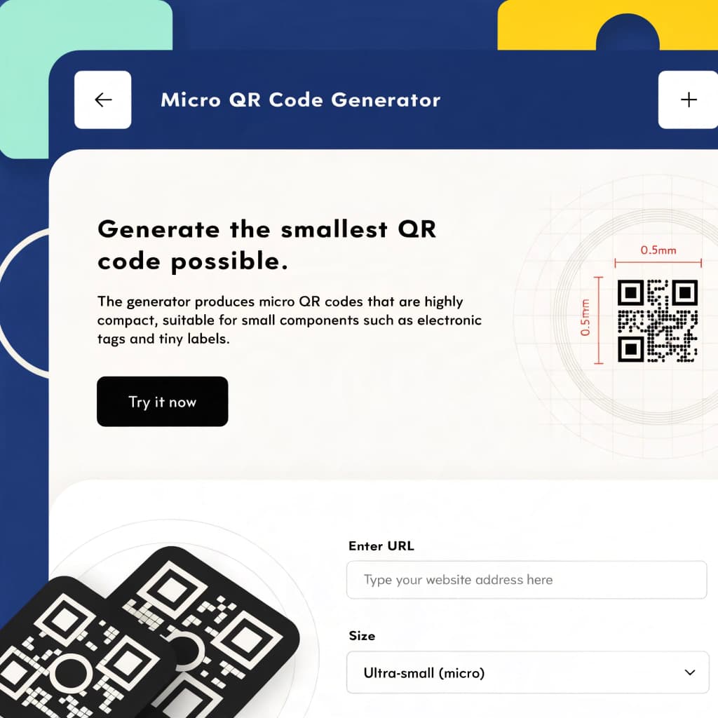 Micro QR Code Generator